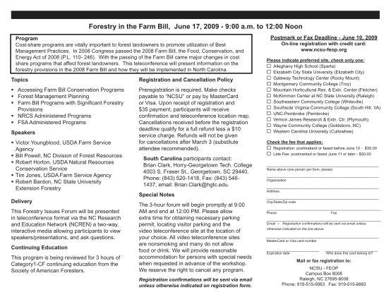 24414937-forestry-in-the-farm-bill-june-17-2009-north-carolina-ces-ncsu