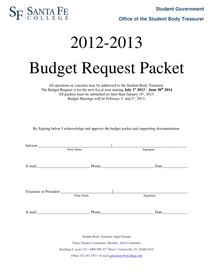 24680728-2012-2013-budget-request-packet-santa-fe-college-dept-sfcollege