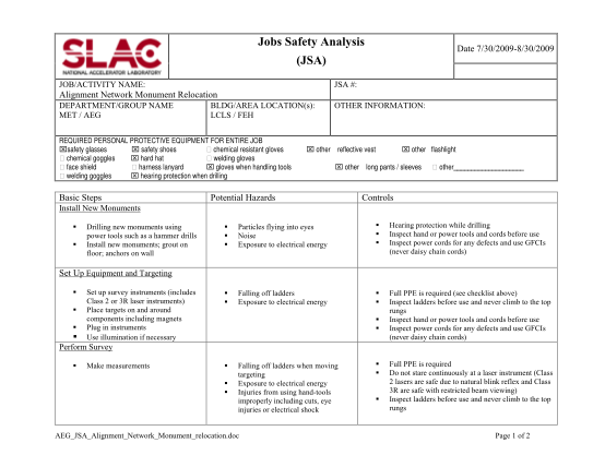 24818245-job-safety-analysis-jsa-form-www-group-slac-stanford-www-group-slac-stanford