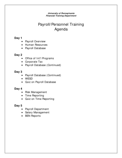 24880400-payrollpersonnel-training-agenda-office-of-the-vice-president-for-finance-upenn
