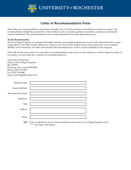 24993180-letter-of-recommendation-form-university-of-rochester-enrollment-rochester
