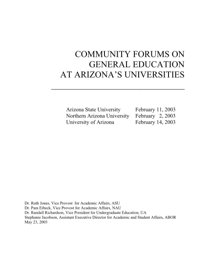 25020800-general-education-at-arizona-universities-final-report-center-for-cet-usc