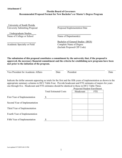25046276-attachment-c-florida-board-of-governors-recommended-proposal-format-for-new-bachelors-or-masters-degree-program-university-of-south-florida-university-submitting-proposal-proposed-implementation-date-undergraduate-studies-name-of-coll