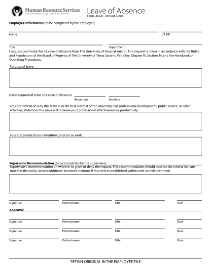 25109868-leave-of-absence-application-form-the-university-of-texas-at-austin-utexas