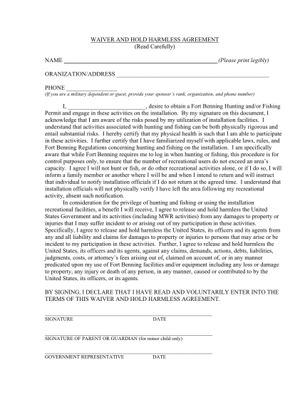 251175-fillable-hold-harmless-agreement-template-hunting-form