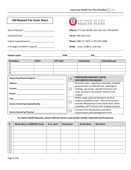25226946-um-request-fax-cover-sheet-university-of-utah-health-plans