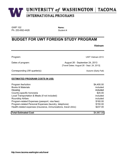 25293523-budget-for-uwt-foreign-study-program-tacoma-uw