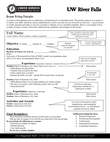 25363172-resume-writing-principles-a-resume-is-the-beginning-step-in-conducting-a-well-planned-job-or-internship-search-uwrf