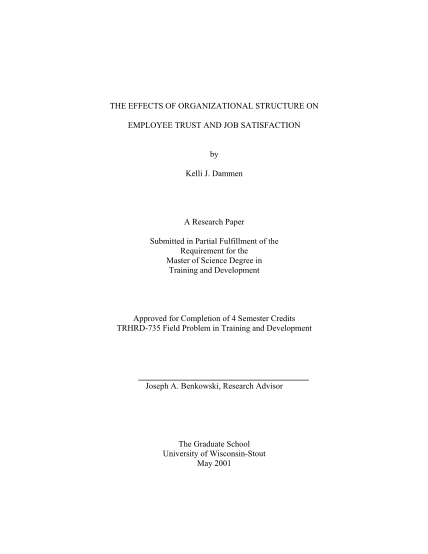 25368845-the-effects-of-organizational-structure-on-employee-trust-and-job-www2-uwstout