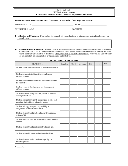 25431760-fillable-research-assistant-evaluation-form-baylor
