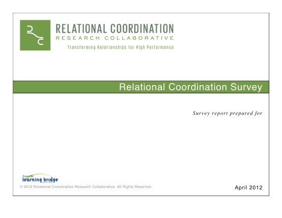 25493582-sample-rc-survey-report-relational-coordination-research