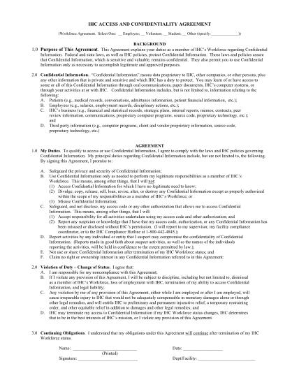25496199-ihc-access-and-confidentiality-agreement