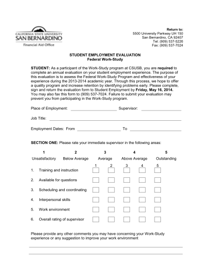 25626083-student-employment-evaluation-form-pdf