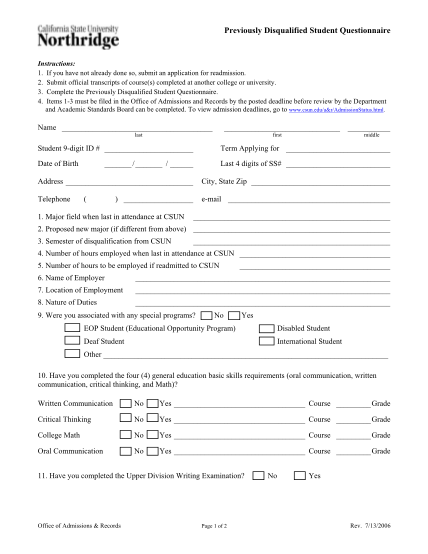 25649670-fillable-csun-previously-disqualified-questionnaire-form-ecs-csun