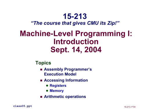 25659901-machine-level-programming-i-software-architecture-cs-cmu