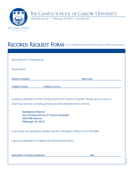 25689846-records-request-form-the-campus-school-of-carlow-university-campusschool-carlow