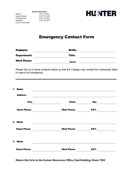 25727350-emergency-contact-form-human-resources-hr-hunter-cuny