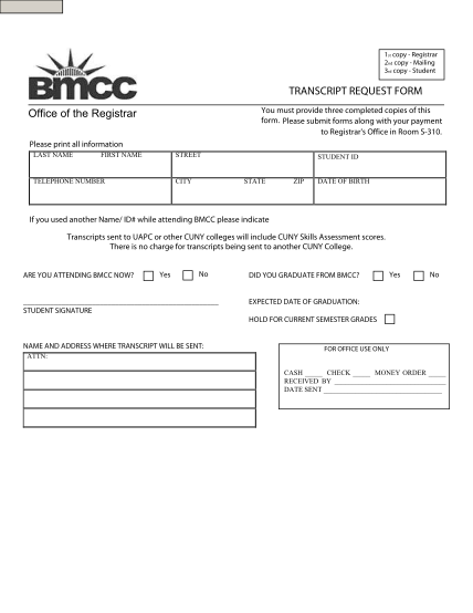 25728049-office-of-the-registrar-transcript-request-form-cuny-bmcc-cuny