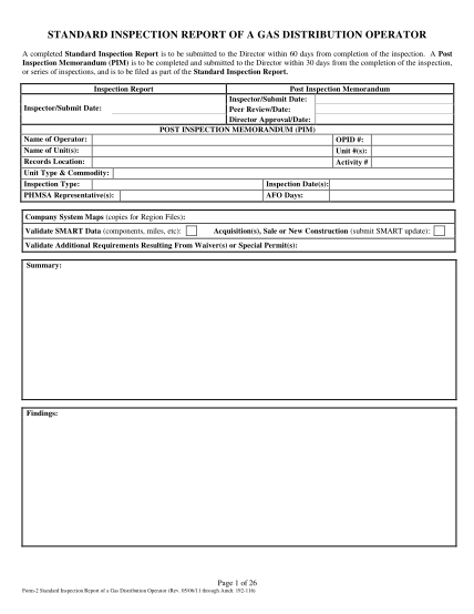 257331-phmsa_form_2_st-andard_gas_dist-ribution_insp20-11-a-completed-standard-inspection-report-is-to-be-submitted---phmsa-various-forms-phmsa-dot