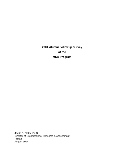 25744124-msa-alumni-follow-up-survey-full-data-analysis-2004-central-cel-cmich