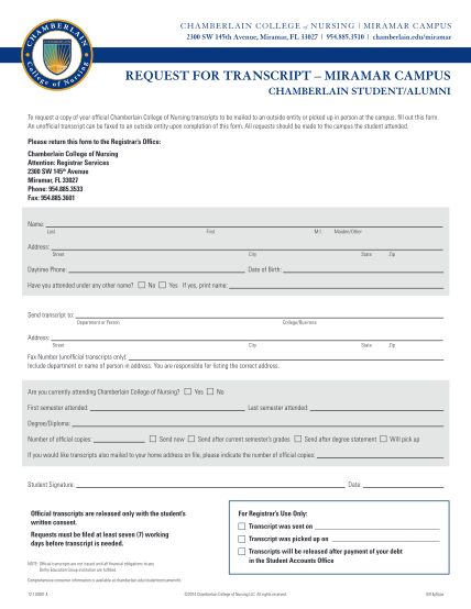 25749647-fillable-chamberlain-college-of-nursing-unofficial-transcript-request-form-chamberlain