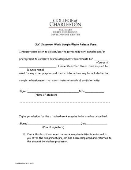 25797502-cdc-classroom-work-samplephoto-release-form-i-request