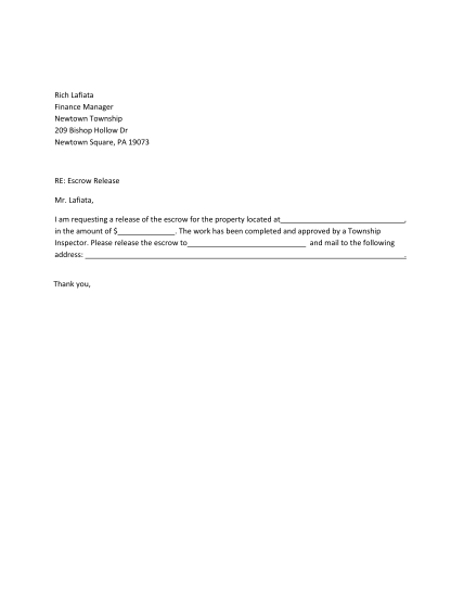 258166128-escrow-letter-and-release-form-newtown-township-newtowntownship
