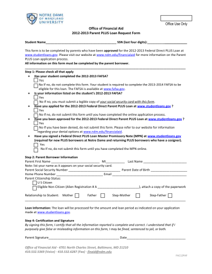 25843299-office-use-only-office-of-financial-aid-2012-2013-parent-plus-loan-request-form-ndm