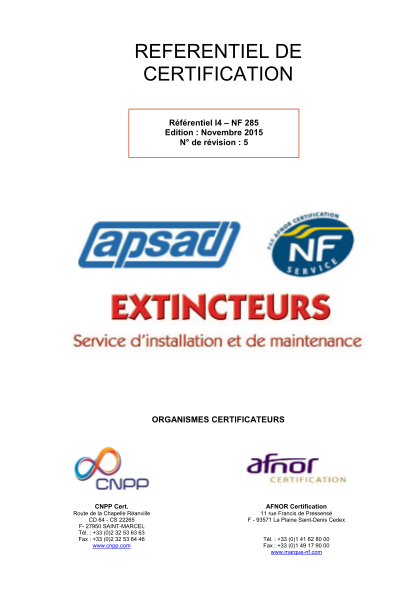 258461974-rfrentiel-de-certification-apsad-nf-service-installation-et-maintenance-des-extincteurs-cdn-afnor