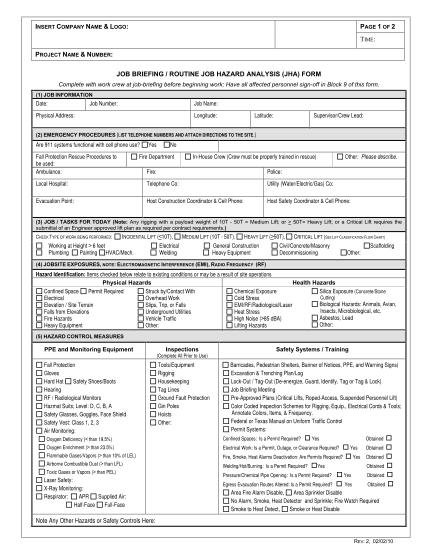 25897352-hazard-assessment-form-template