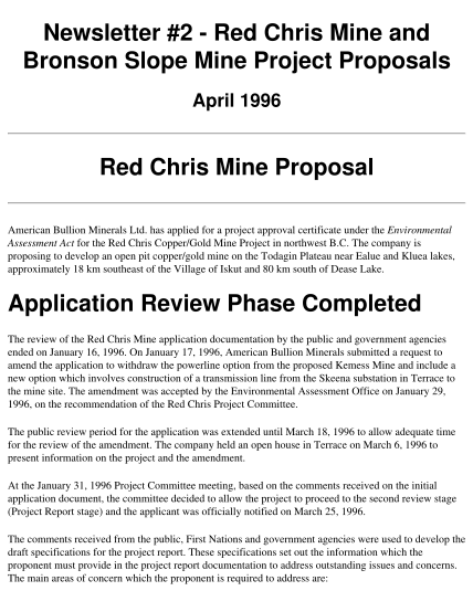 259557217-newsletter-2-red-chris-mine-project-proposal-a100-gov-bc