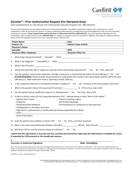 260414101-eloctate-prior-authorization-request-for-maryland-only-send-completed-form-to-case-review-unit-cvscaremark-specialty-programs-fax-8662496155-cvscaremark-administers-the-prescription-benefit-plan-for-the-patient-identified