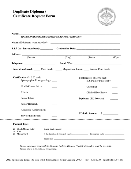 260856179-duplicate-diploma-certificate-request-form-sherman