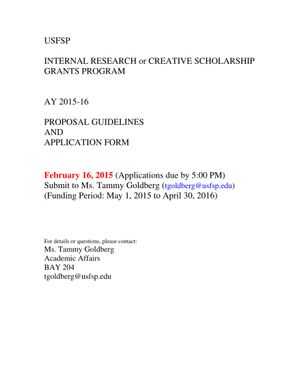 260910841-usfsp-internal-research-or-creative-scholarship-ay-2015-16-usfsp