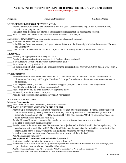 261006665-assessment-of-student-learning-outcomes-checklist-year-calu