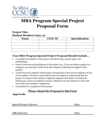 261013079-mba-program-special-project-proposal-form-ccsu