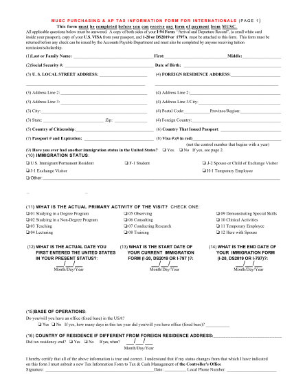 26113310-fillable-what-is-ds2019-or-1797-about-us-visa-form-musc