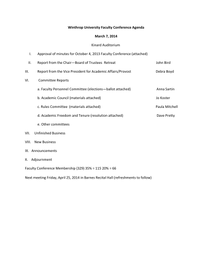 261408514-winthrop-university-faculty-conference-agenda-march-7-2014-winthrop