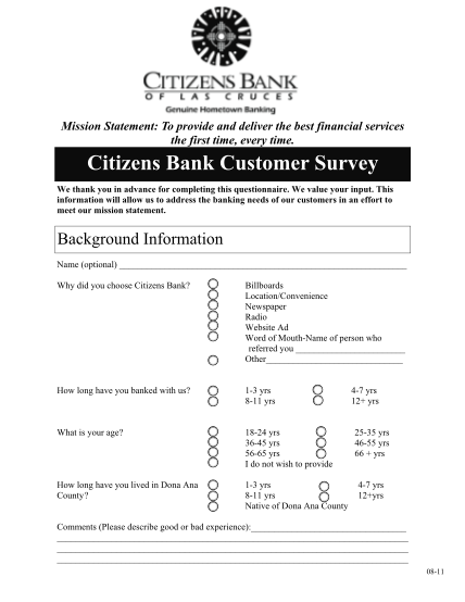 261521508-the-first-time-every-time-citizens-bank-customer-survey