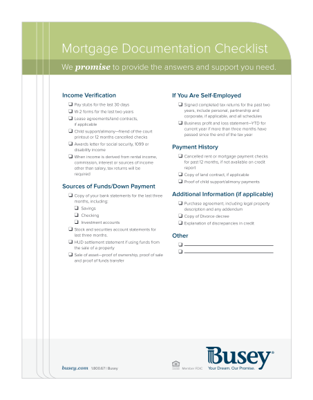 261547142-mortgage-documentation-checklist-busey-bank