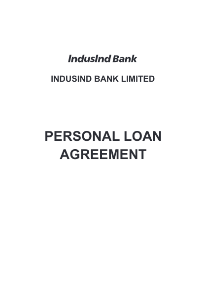 261584503-personal-loan-agreement-indusind-bank