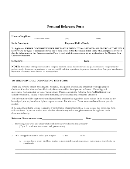 26190547-personal-reference-form-montana-state-university-school-of