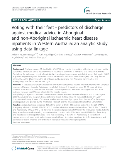 261939681-voting-with-their-feet-predictors-of-discharge-against-medical-advice-in-aboriginal-and-non-aboriginal-ischaemic-heart-disease-inpatients-in-western-australia