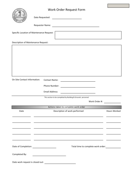 92 Work Order Forms page 5 - Free to Edit, Download & Print | CocoDoc