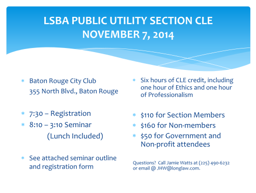 262521112-save-the-date-lsba-public-utility-section-cle-november-7-lpsc-louisiana