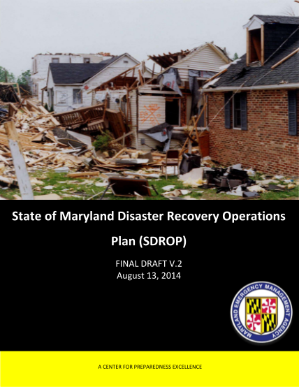 262534853-1-state-of-maryland-disaster-recovery-operations-plan-sdrop-mema-state-md