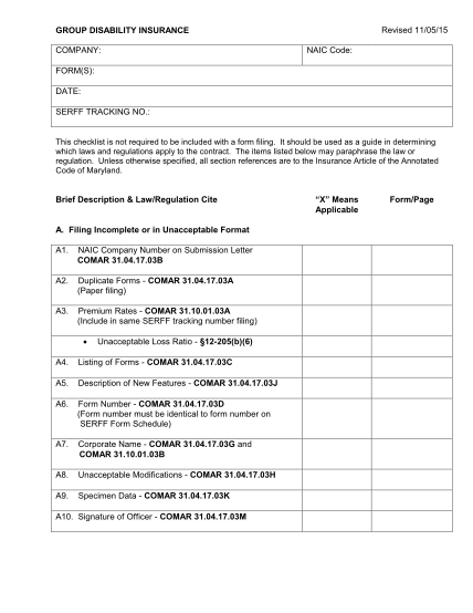 262535405-company-naic-code-forms-serff-tracking-no-mdinsurance-state-md