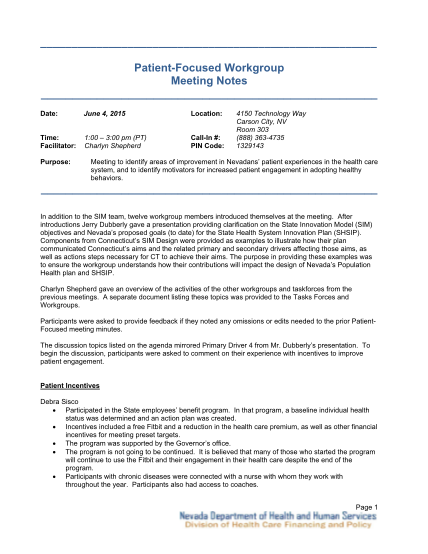 262688081-patient-focused-workgroup-meeting-notes-nevada-dhcfp-nv