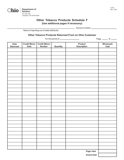262776250-other-tobacco-products-schedule-f-ohio-department-of-tax-ohio