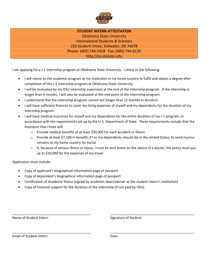 26301673-fillable-university-internship-attestation-form-union-okstate